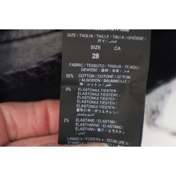 Ben Taverniti Unravel Project WMN Sz 28 Black Stonewash Denim Lace-Up Shorts - Picture 3 of 5